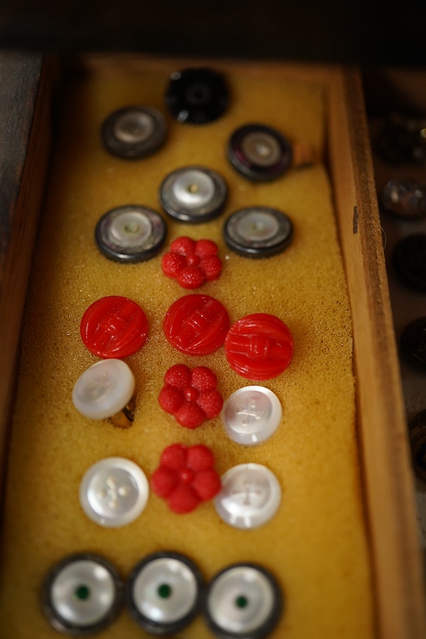 Ninety one assorted late 19th/early 20th century small buttons and studs, largest 16mm;, Condition - small paste studs teasing tarnished